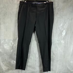 TOMMY HILFIGER Men's Solid Black Modern-Fit Stretch Dress Pants SZ 38X29